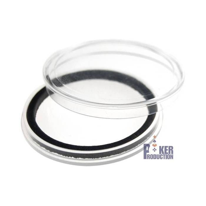 Protège-jeton transparent – en acrylique – 40mm de diamètre